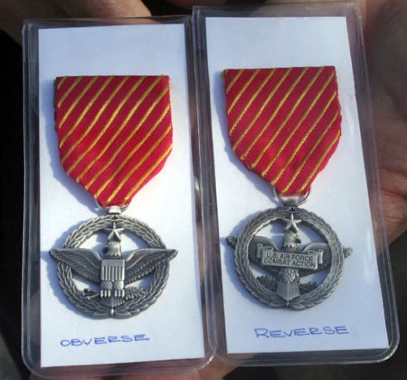 This is an image of the medal ‘Air Force Combat Action Medal ‘by Susan Gamble from <a href=’http://www.stripes.com/polopoly_fs/1.65332.1273635566!/image/3480994085.jpg_gen/derivatives/landscape_804/3480994085.jpg’ srcset=