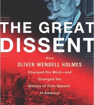 The Great Dissent: How Oliver Wendell Holmes Changed His Mind—and Changed the History of Free Speech in America by Thomas Healy, published by Picador (September 9, 2014).