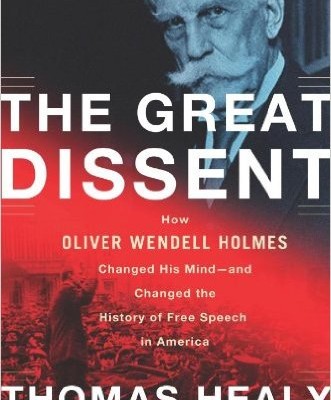 The Great Dissent: How Oliver Wendell Holmes Changed His Mind—and Changed the History of Free Speech in America by Thomas Healy, published by Picador (September 9, 2014).