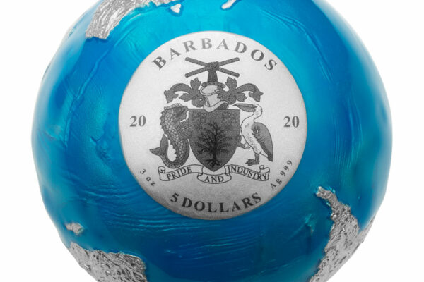 Barbados “Blue Marble” Coin Named Most Innovative at 2022 COTY Awards