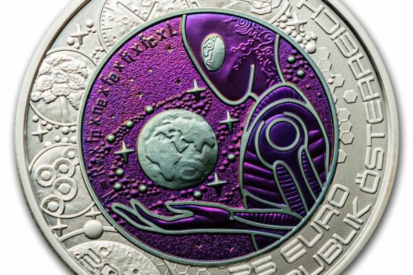 Austrian Mint’s “Extraterrestrial Life” Named 2022-dated Best Bimetallic Coin