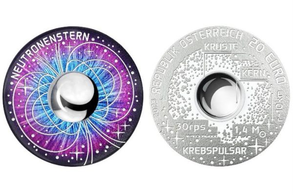 Austria’s Neutron Star Named “Best Silver” Coin dated 2023