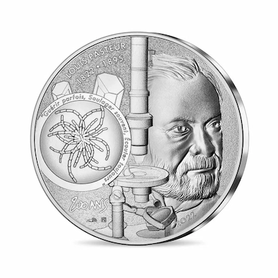 10 Euro Louis Pasteur 200th Anniversary Silver Coin