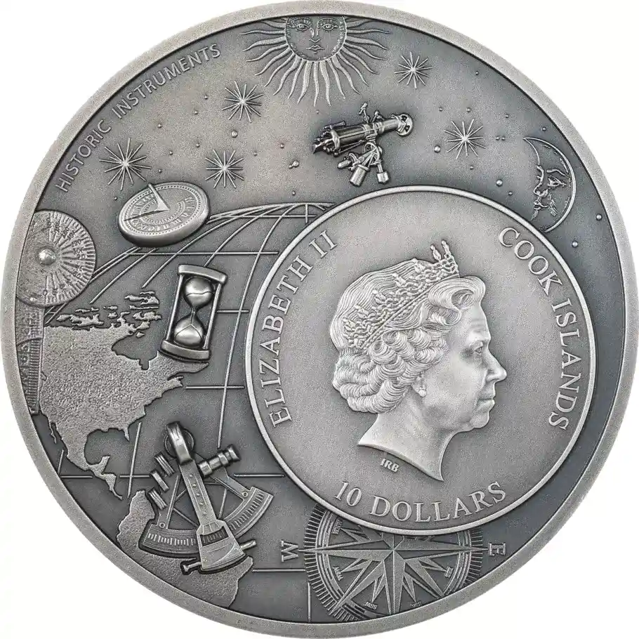 10 Dollars Historic Instruments – Astrolabe Silver Coin