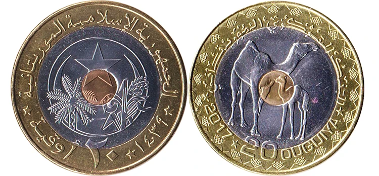 Mauritania Bimetallic Commemorative Coin