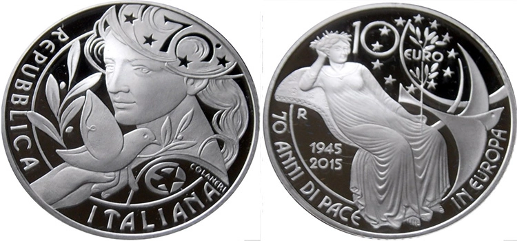 “70 Years of Peace in Europe” – 10 Euro