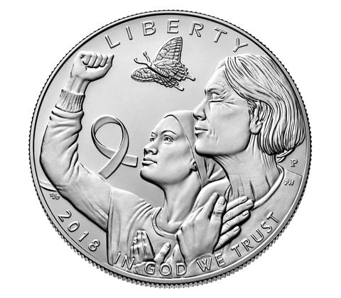Breast Cancer Awareness Commemorative Silver Dollar