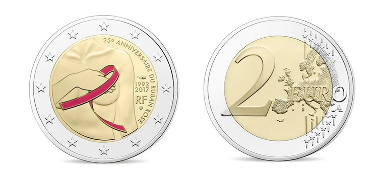2 Euro Breast Cancer Awareness Commemorative Coin