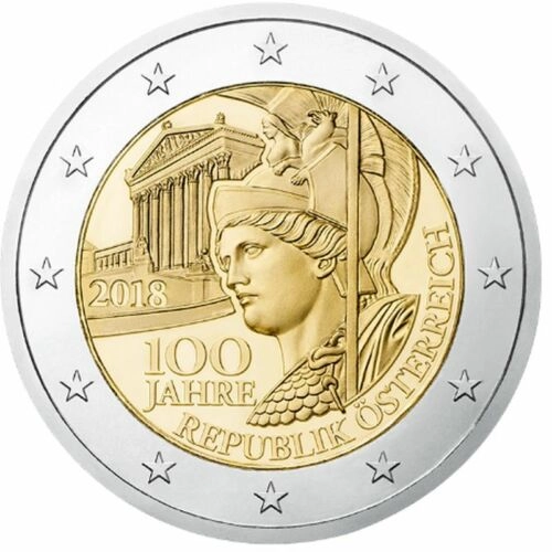 2 Euro 100th Anniversary of the Republic of Austria