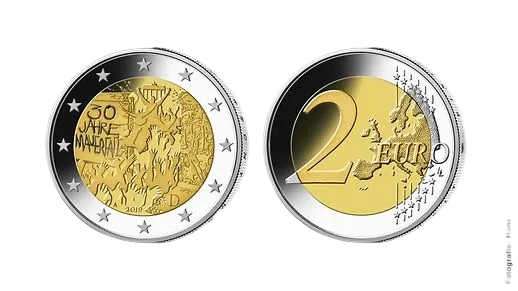 2 Euro 30th Anniversary of the Fall of the Berlin Wall