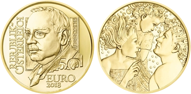 50 Euro Alfred Adler Gold Coin